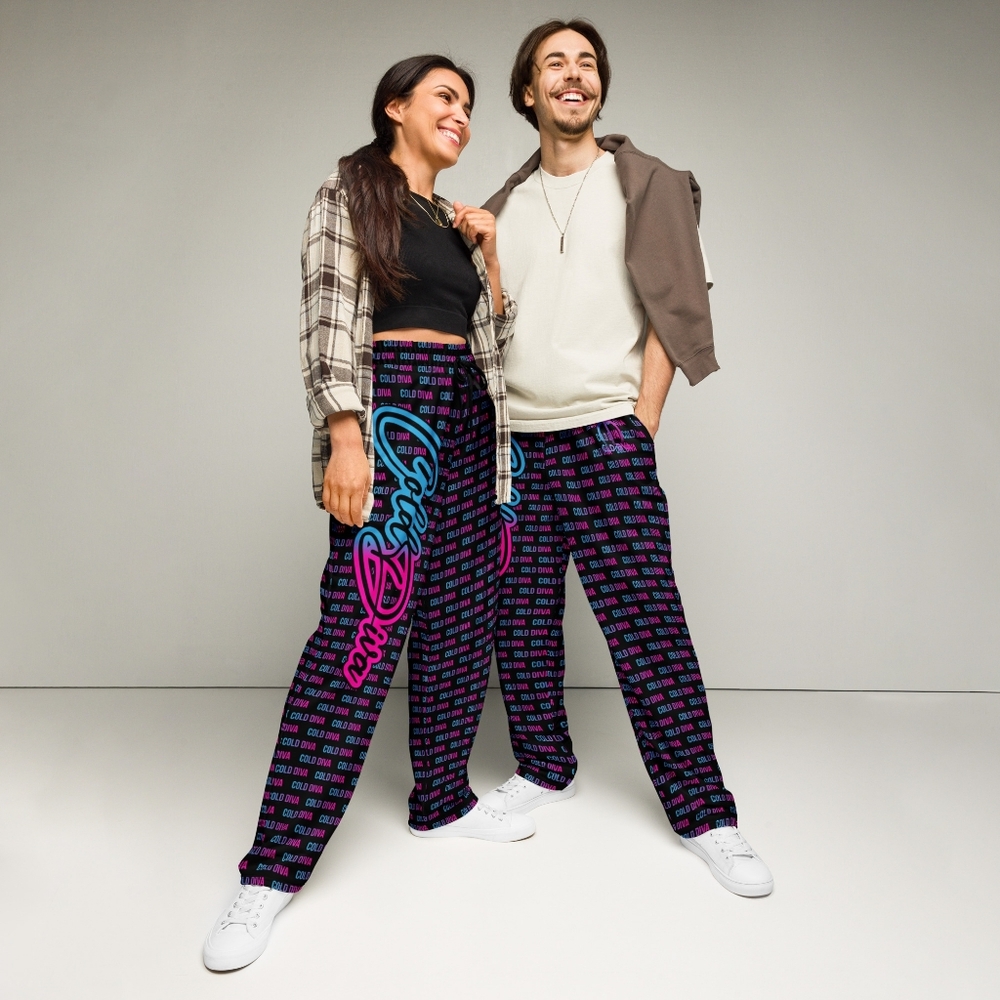 Stylish Black and Pink Track Pants